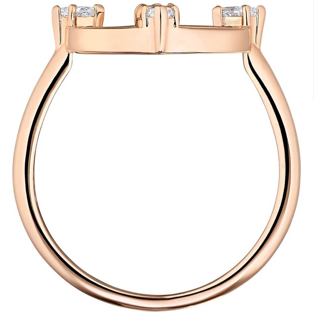 New Swarovski North Motif Rose-gold tone plated ring - Picture 8 of 11